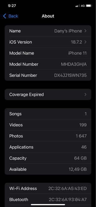 Iphone 11 64GB Black като нов