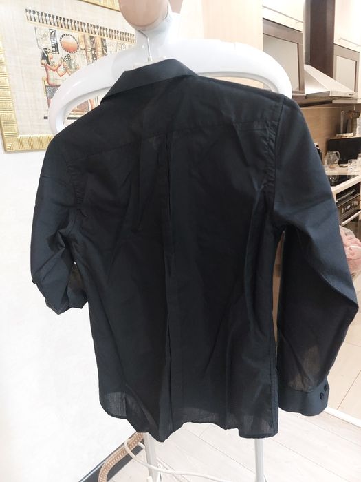 Рубашка черная для девочки