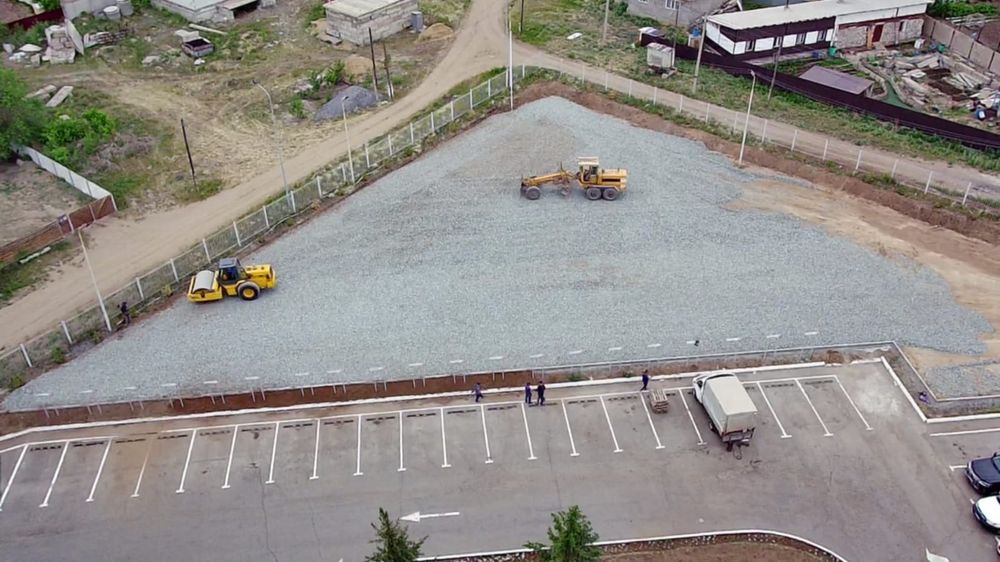 Асфальт. Благоустройство. Бордюры.