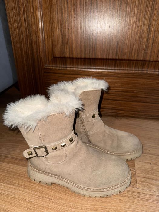 Зимнее ботинки из натуральной замн