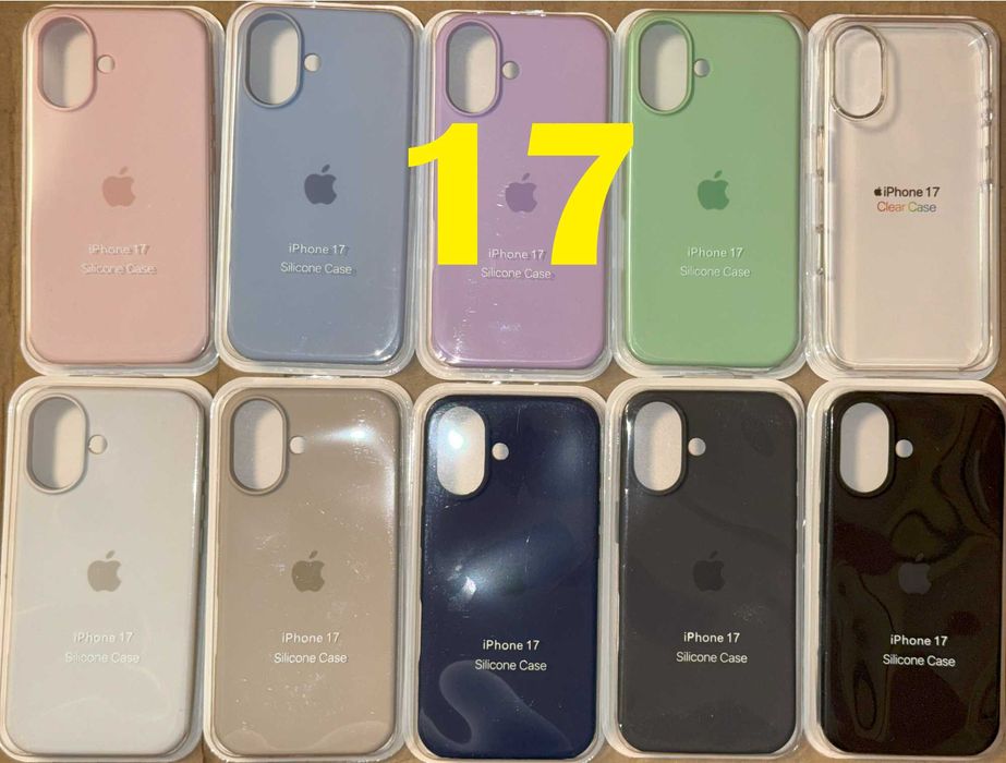 1 Husa Transparenta sau silicon iPhone seria 17 Air/Pro/Max
