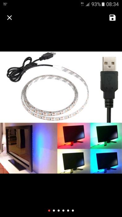 Bandă LED, pentru televizor și monitor.