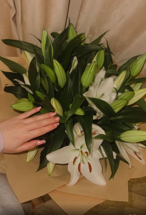 Свежие белые лилии!