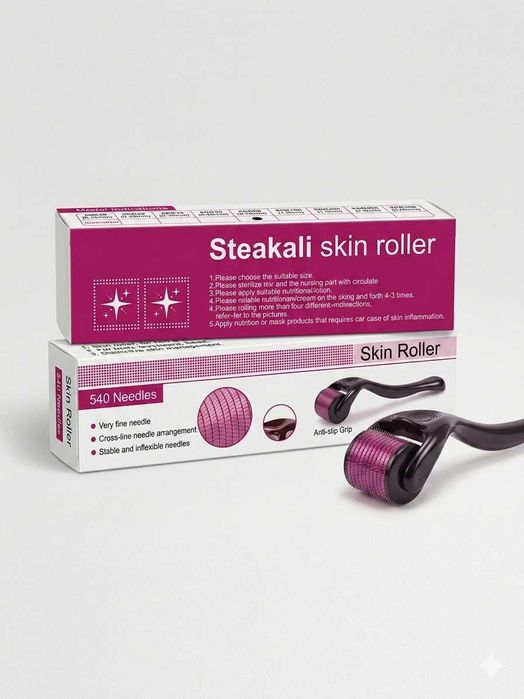 Дермаролер (Skin Roller) за лице, тяло и брада – 540 игли