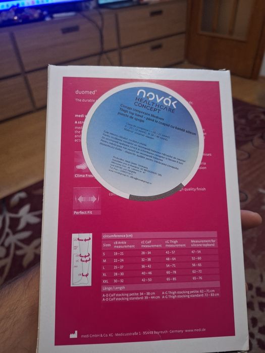 Ciorapi medicali pentru compresie varici duomed