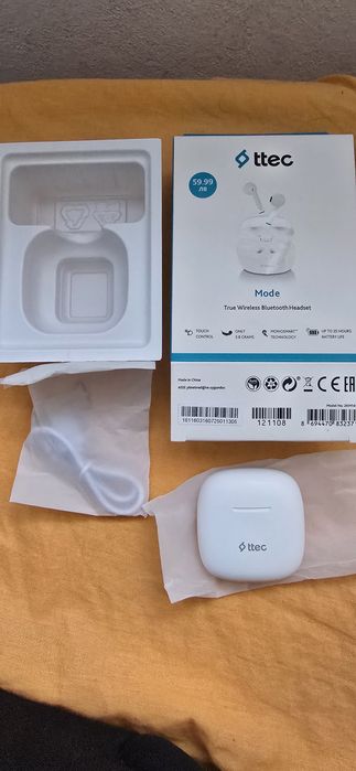 Блутут bluetoth  безжични слушалки ttec