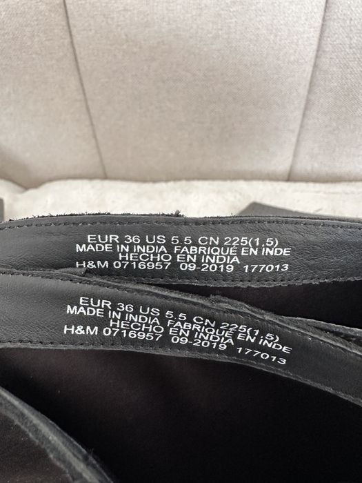 Cizme piele intoarsa H&M noi cu eticheta marime 36
