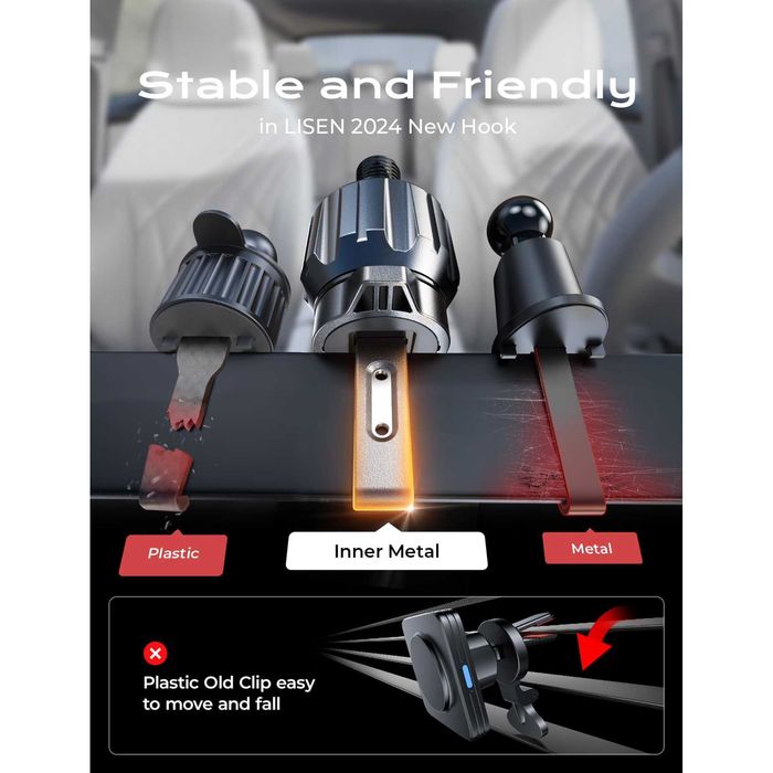 Магнитно бързо зарядно/ стойка за телефон от М6 15W