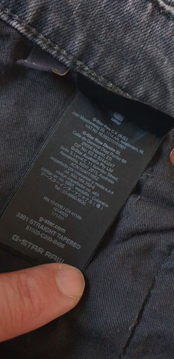 G - Star 3301 Straight Tapered Fit Mens / 36/32 ОРИГИНАЛ! Мъжки Дънки!