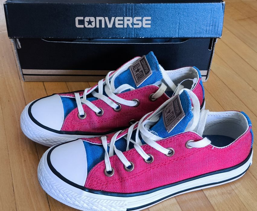 Converse All Star/ Tenisi copii 31 ca noi/rosu+albastru