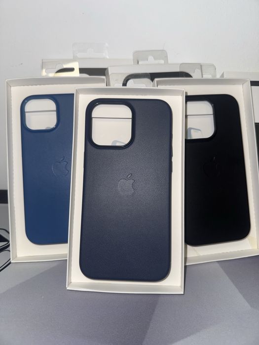 Apple Leather Кожен калъф за iPhone 15 / 15 PRO, PLUS и PRO MAX