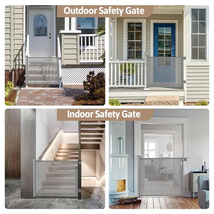 Детские крытые защитные выдвижные ворота для безопасности собак, двери