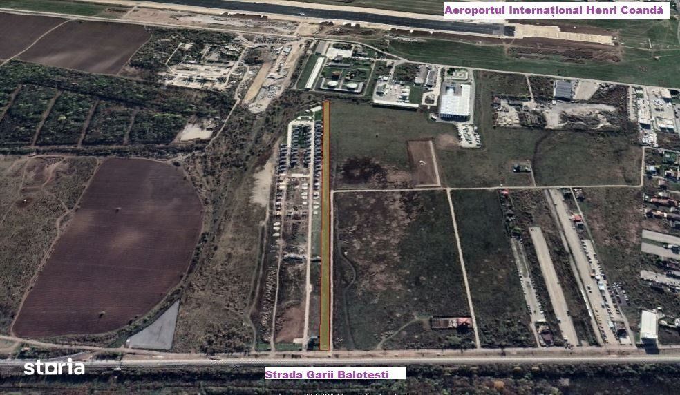 OTOPENI - Teren intravilan - 11,036 mp  - front 15,2 ml