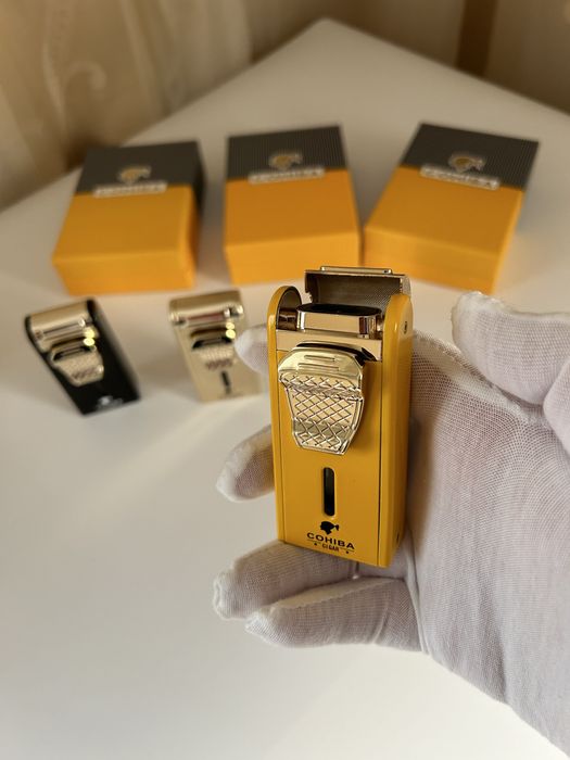 Запалка Cohiba с вградена резачка и пънч – 2 пламъка