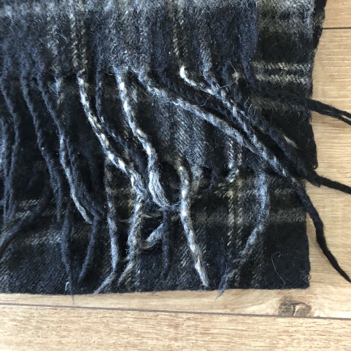 FULAR barbati lana | carouri | negru si gri