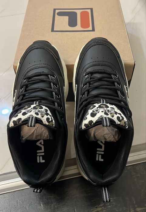 Sneakers FILA Skye Negri Animal Print mărime 38 Pantofi Sport Dama