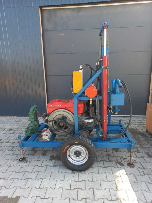 Masina de foraj Diesel 28cp NOUA 100m prajina 5 sape sol / piatra