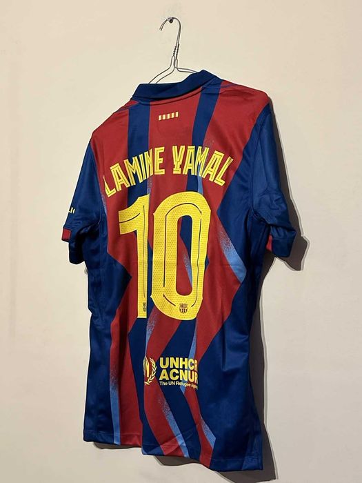 Тениска FC Barcelona с Lamine Yamal от финала на Суперкупата! -  НОВА!