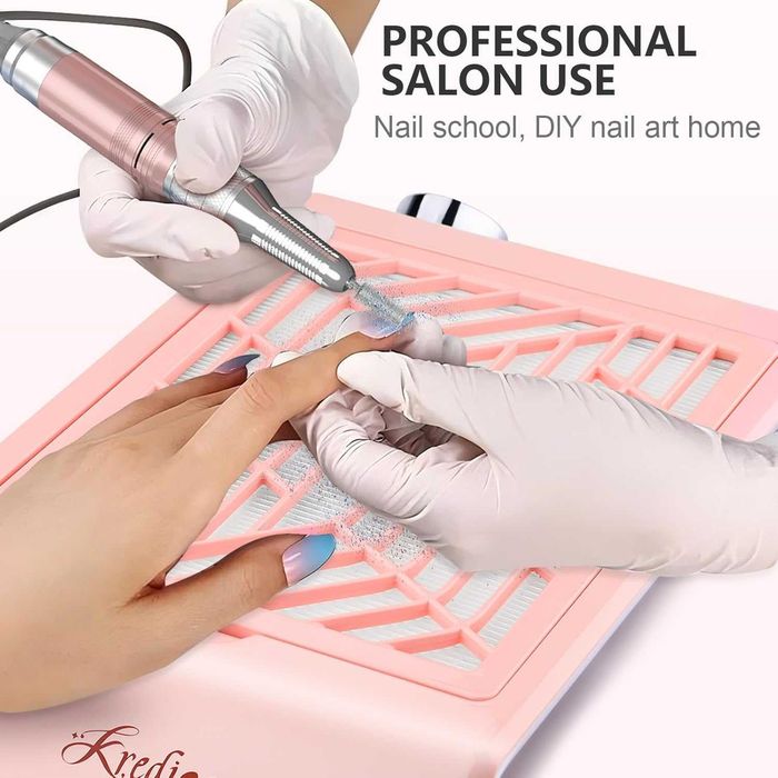 Акумулаторен колектор за прах от нокти Kredioo, 10 степени,5000 об/мин