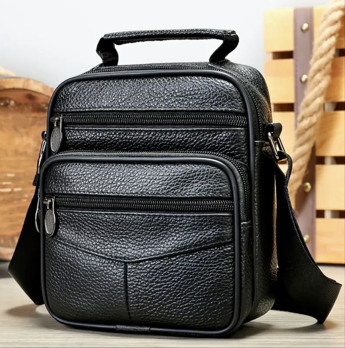 Мъжки ежедневни чантички NIUCUNZH* Класически и удобни от естест. кожа