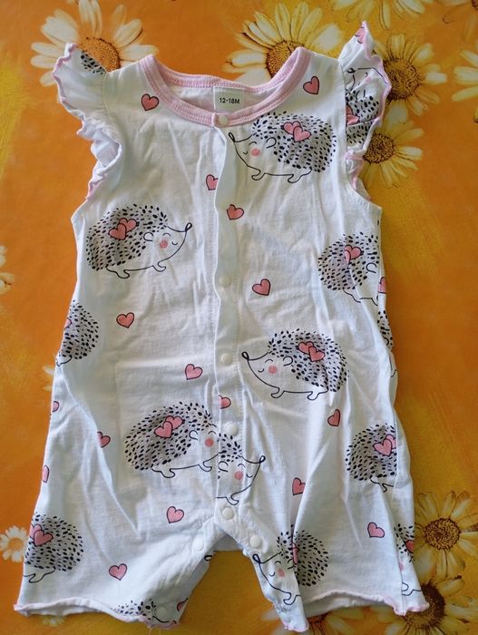 Памучни бебешки гащеризони + рокля