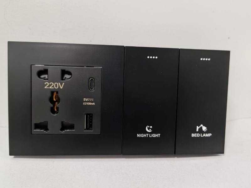 Электрика гостиницы. Выключатели, розетки высшего качества.