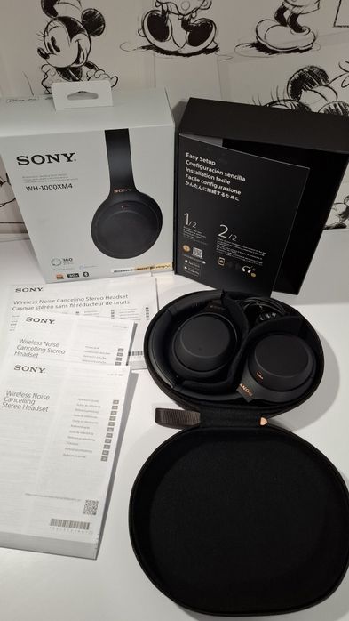 Sony WH-1000XM4  Безжични Bluetooth  шумопотискащи слушалки.