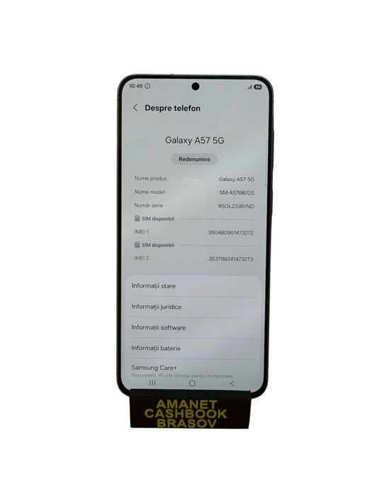 Samsung A57 / 128 GB / Baterie 100% / Cashbook Amanet Brasov