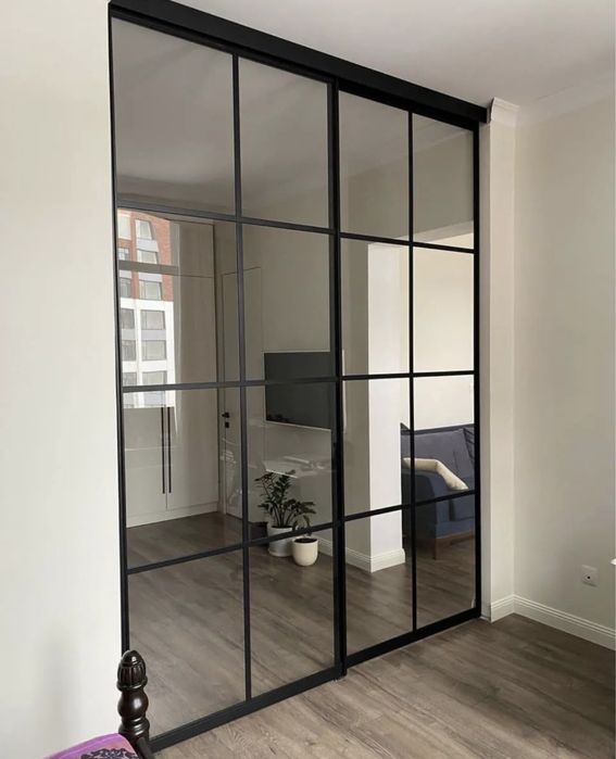 LOFT межкомнатные  перегородки ,раздвижные стеклянные двери,двери купе