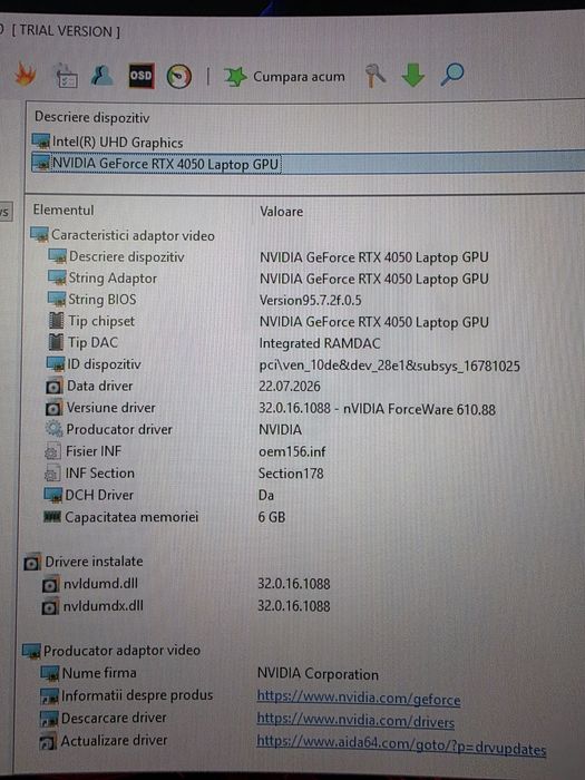 Acer Nitro 16 stare ca nou