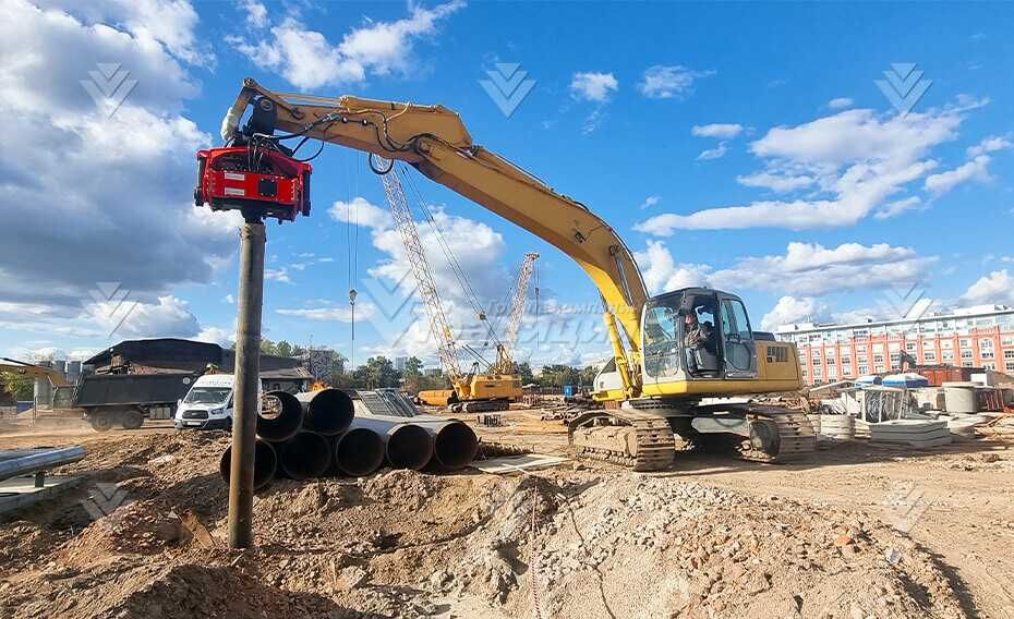 Вибропогружатель Impulse VP350R на экскаватор