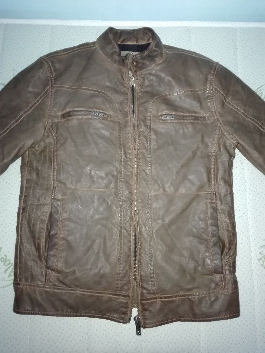 Марково Кафяво яке от еко кожа