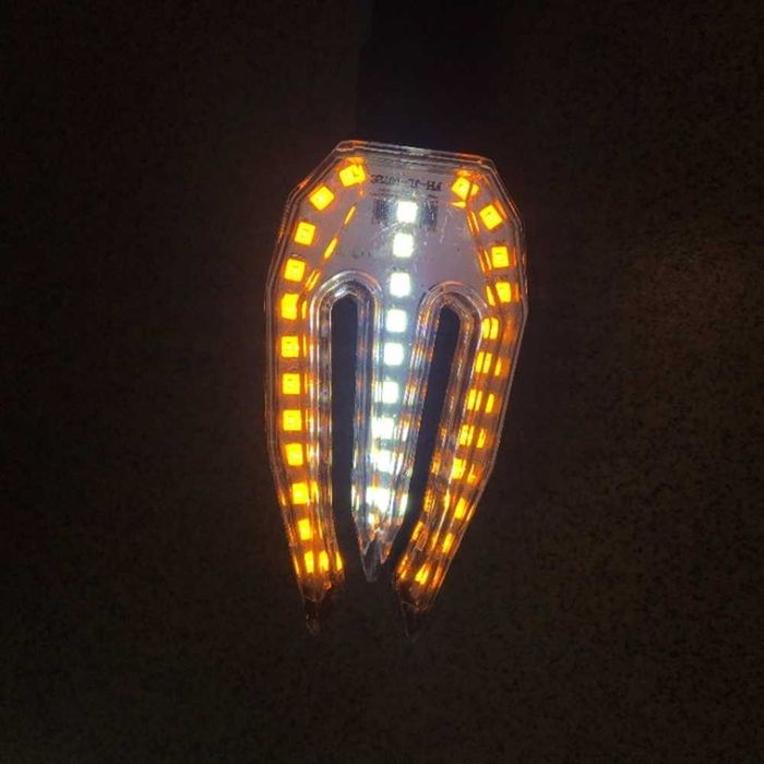 Универсални LED мигача за Мотор с дневна светлина - 2 броя.
