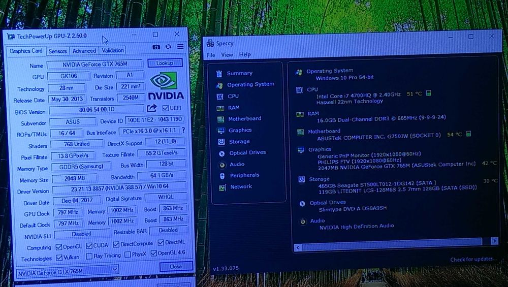 Asus ROG g750jw 16 gb ram ssd + hdd- proc i7 video GTX