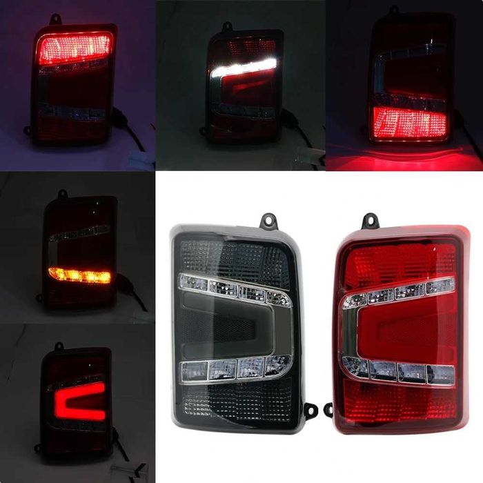 2 БРОЯ LED Диодни Опушени Тунинг Стопове за Lada Niva Задни Светлини