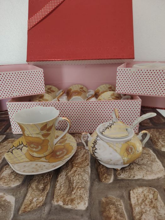 Set căni cafea portelan