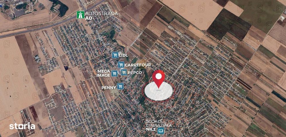 Teren intravilan 438 mp, Str. Lacramioarei - Comuna Berceni