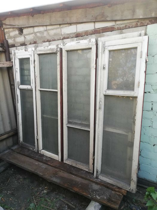 Продам бу оконные рамы 55 шт