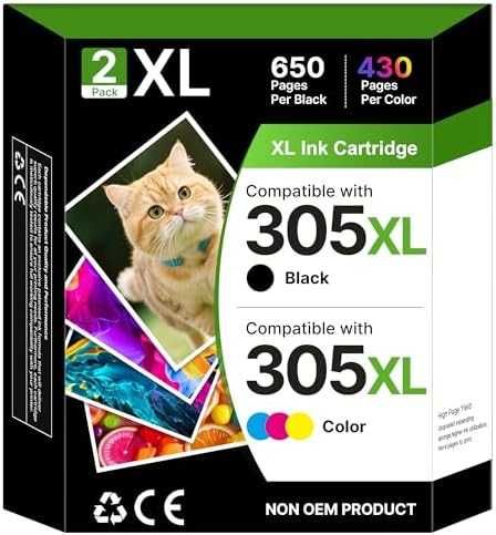 Нови HP 305XL съвместими касети черна и цветна за DeskJet Envy принтер мастило тонер