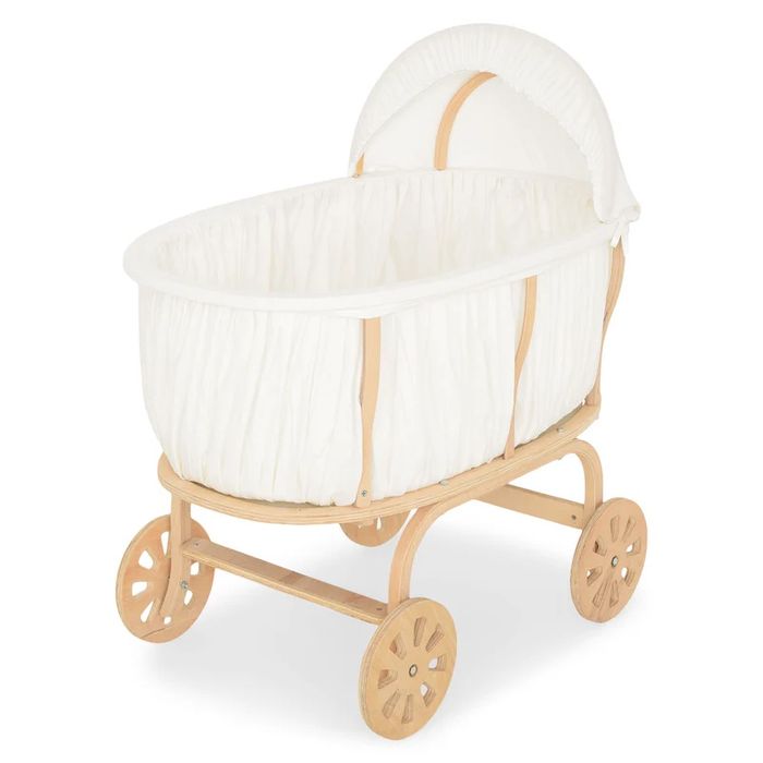 Patut bebe lemn masiv + accesorii  patut  model vintage