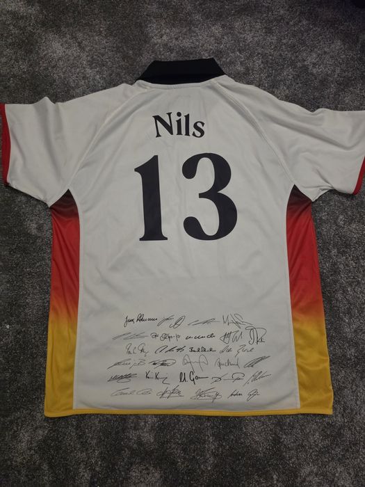 Tricou Fotbal Germania – Personalizat Nils #13 cu Semnături