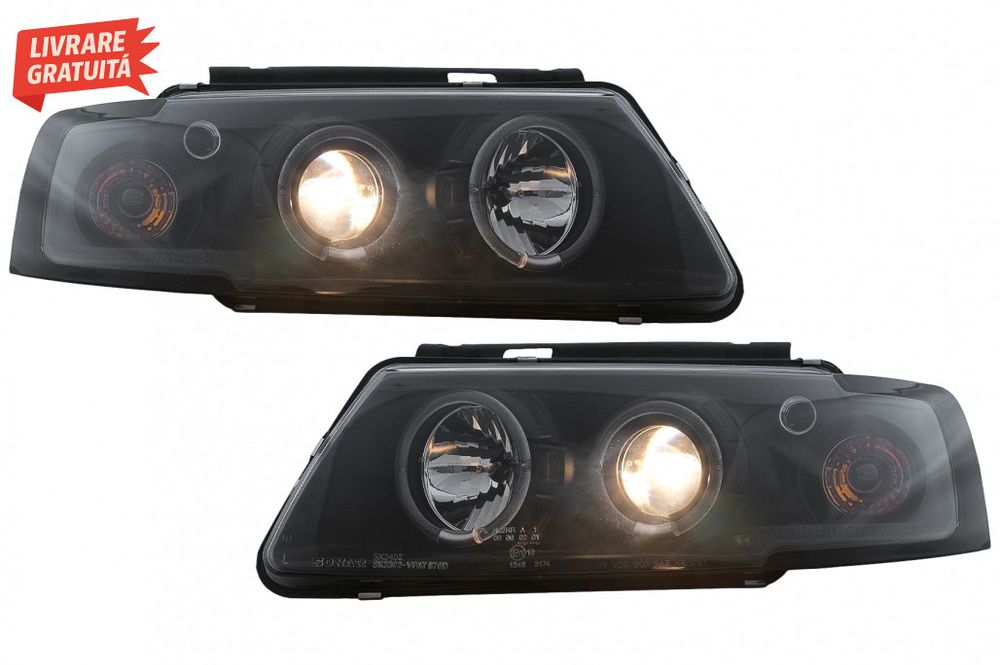 Faruri Angel Eyes VW Passat B5 3B (11.1996-08.2000) Negru