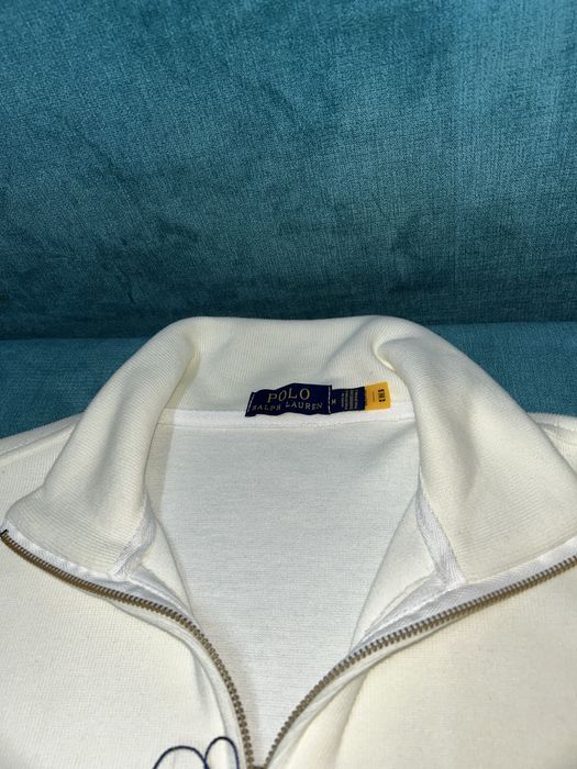 Bluza Polo Ralph Lauren Quarter-Zip – Alb Crem – Nouă cu Etichetă