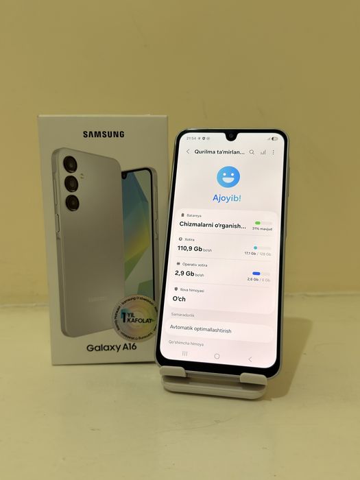 Samsung A16 (6/128) ideal holatda aybi yoq srochna