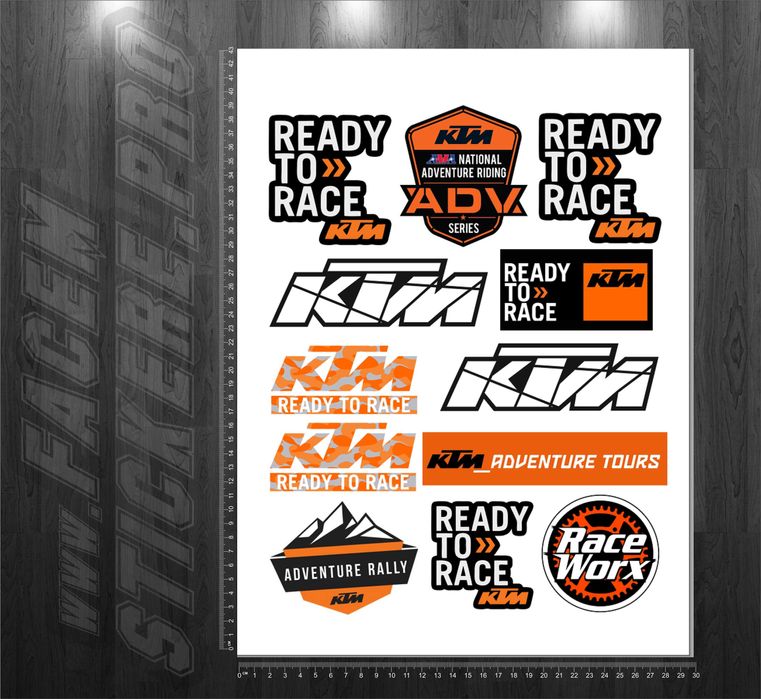 4+1 gratis Stickere Monster Ktm Honda Kawasaki Can Am Yamaha Suzuki