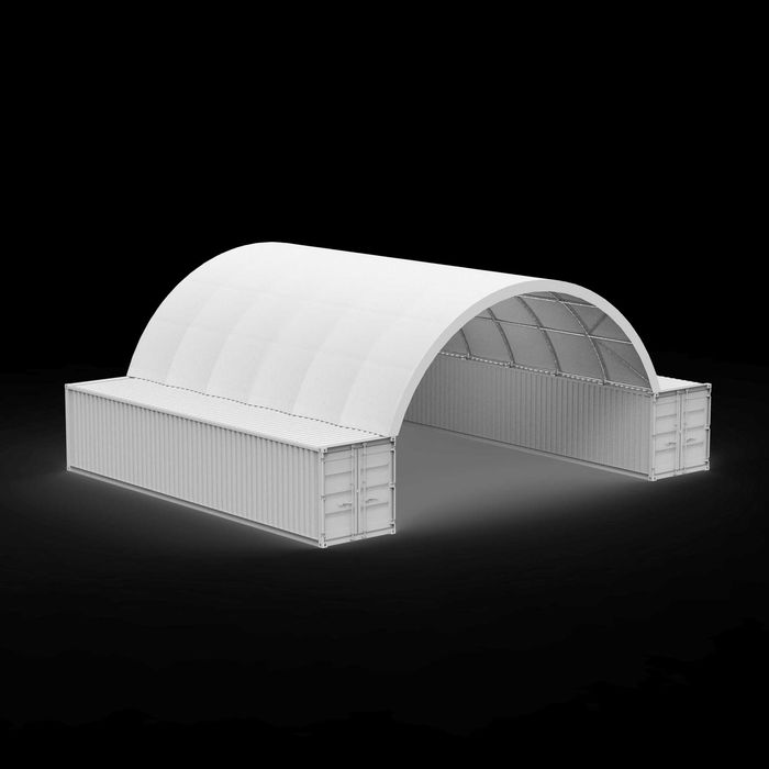 Cort container 10m x 12m pe containere de 40'