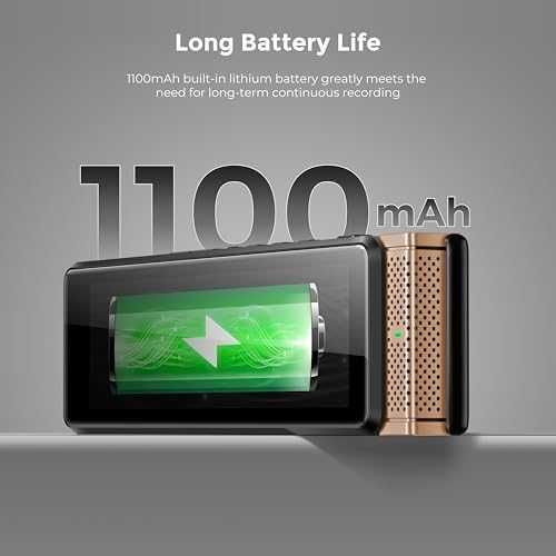 Нов 40GB дигитален диктофон AI транскрипция Bluetooth Гласов рекордер