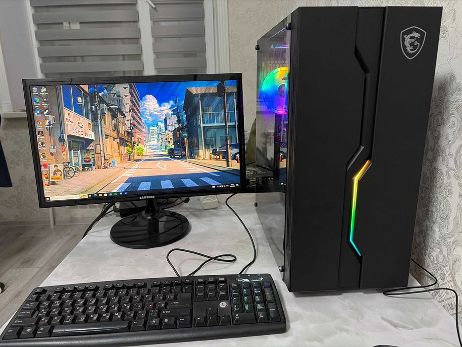 Игровой ПК + гарантия !Ryzen5 5500, rx6600xt 8гб, 16Гб DDR4, nvme 256g