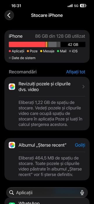 iPhone 13 Pro Max 128GB – Culoare Alb (Silver) | Stare Foarte Bună