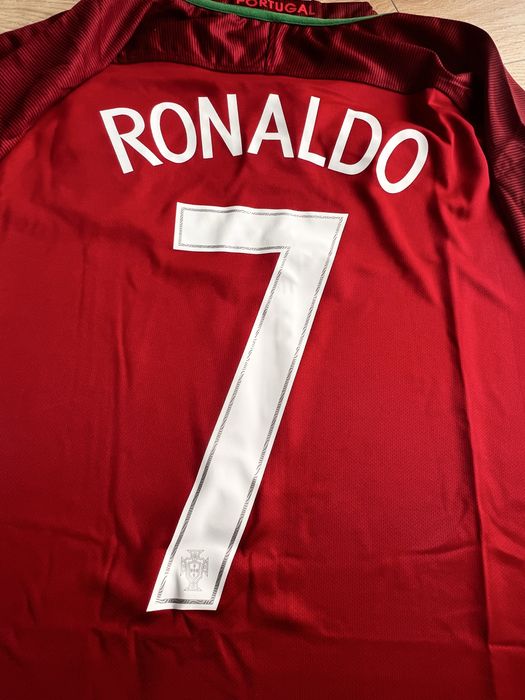 Tricou de fotbal Nike nationala Portugaliei Cristiano Ronaldo CR7 Euro 2016 Marime M